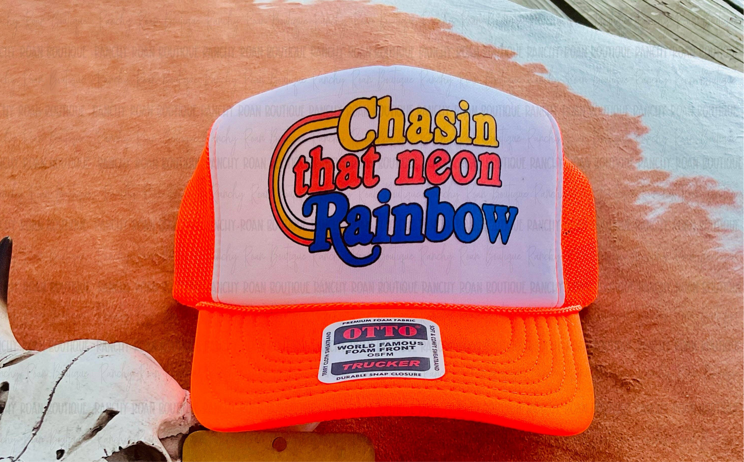 Chasin’ That Neon Rainbow Western Trucker Hat