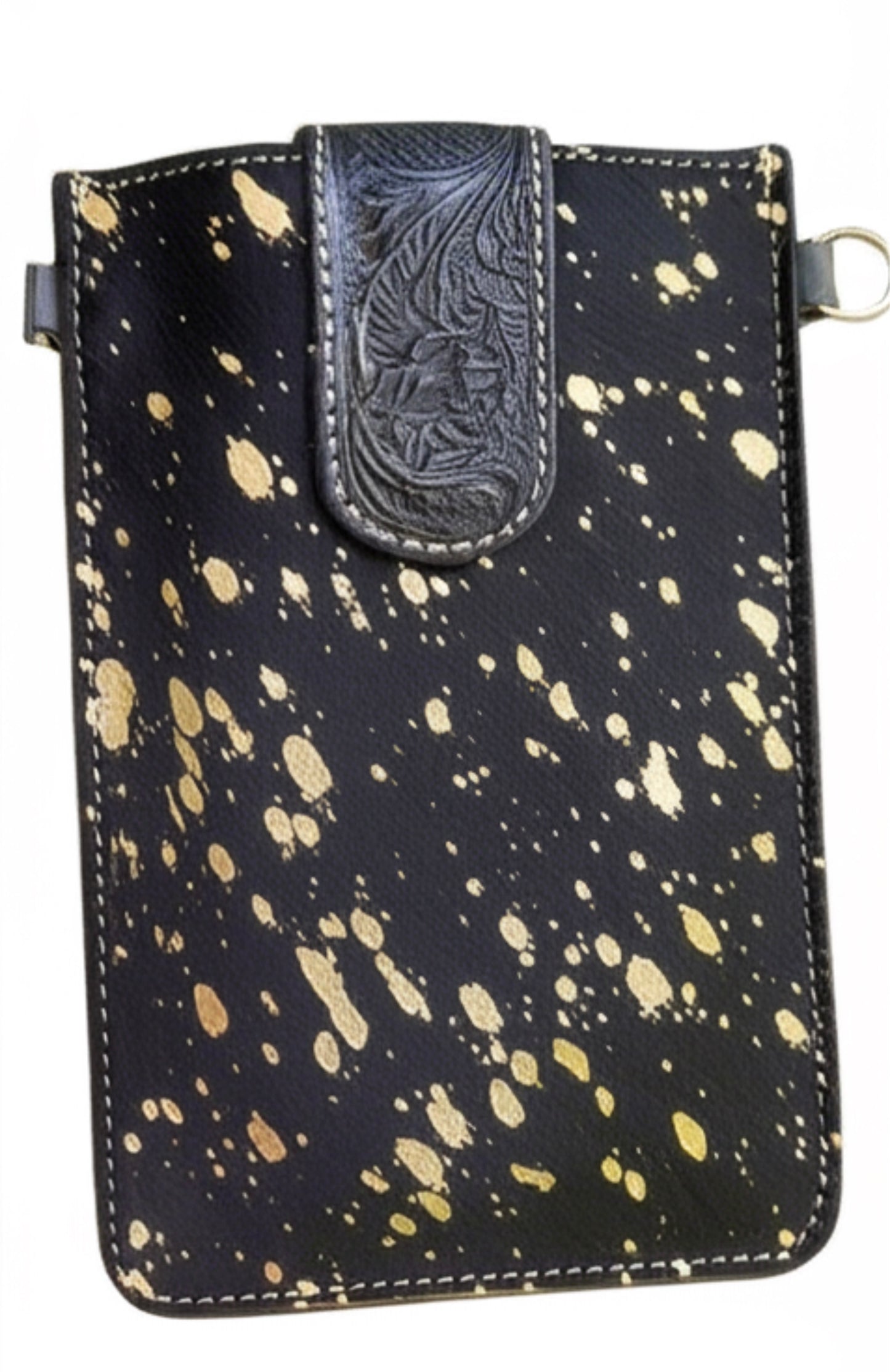 HAYDEE PHONE CROSSBODY mobile Western Tooled Leather Cowhide