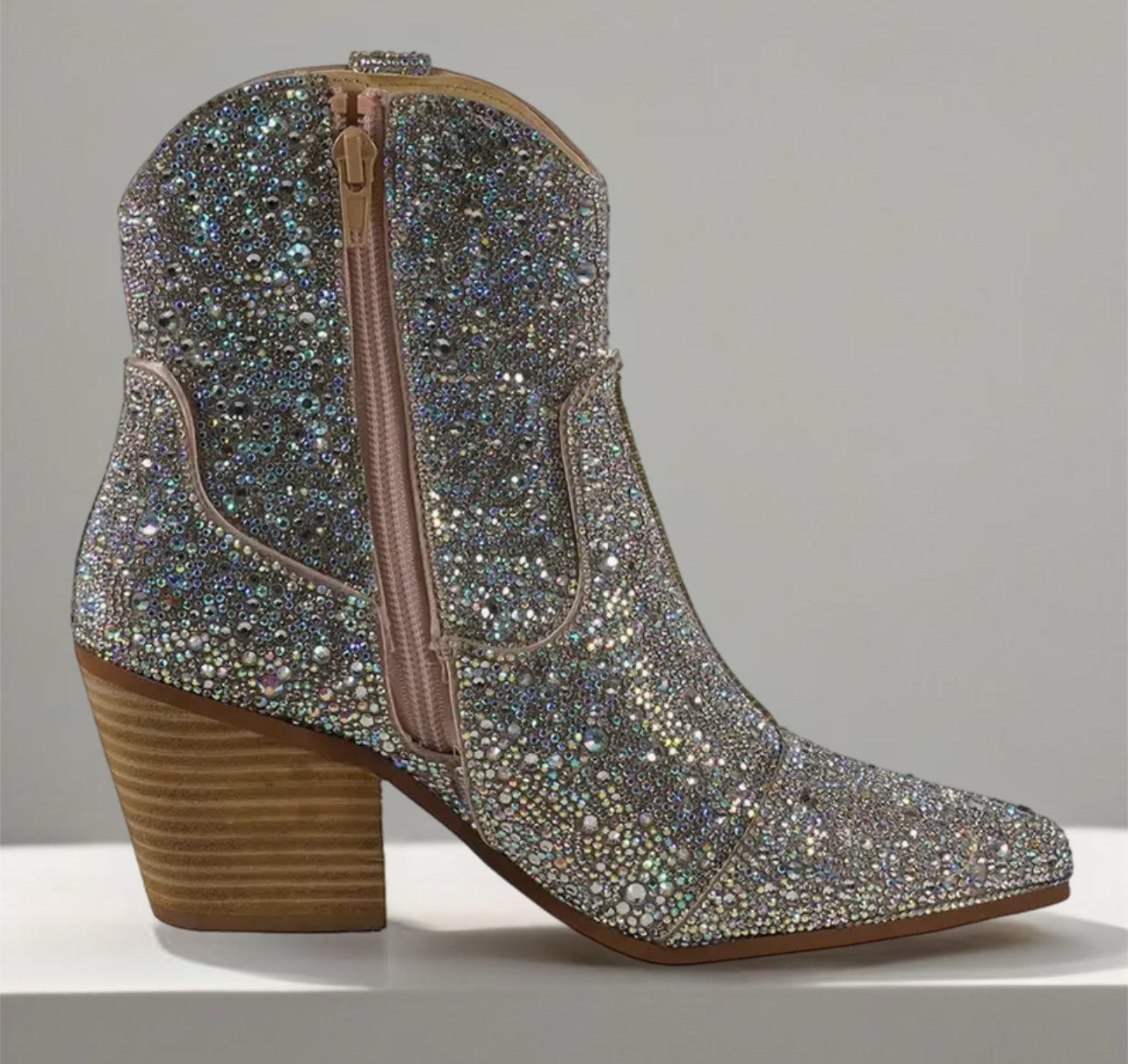 Glitter Rodeo Ankle Boots