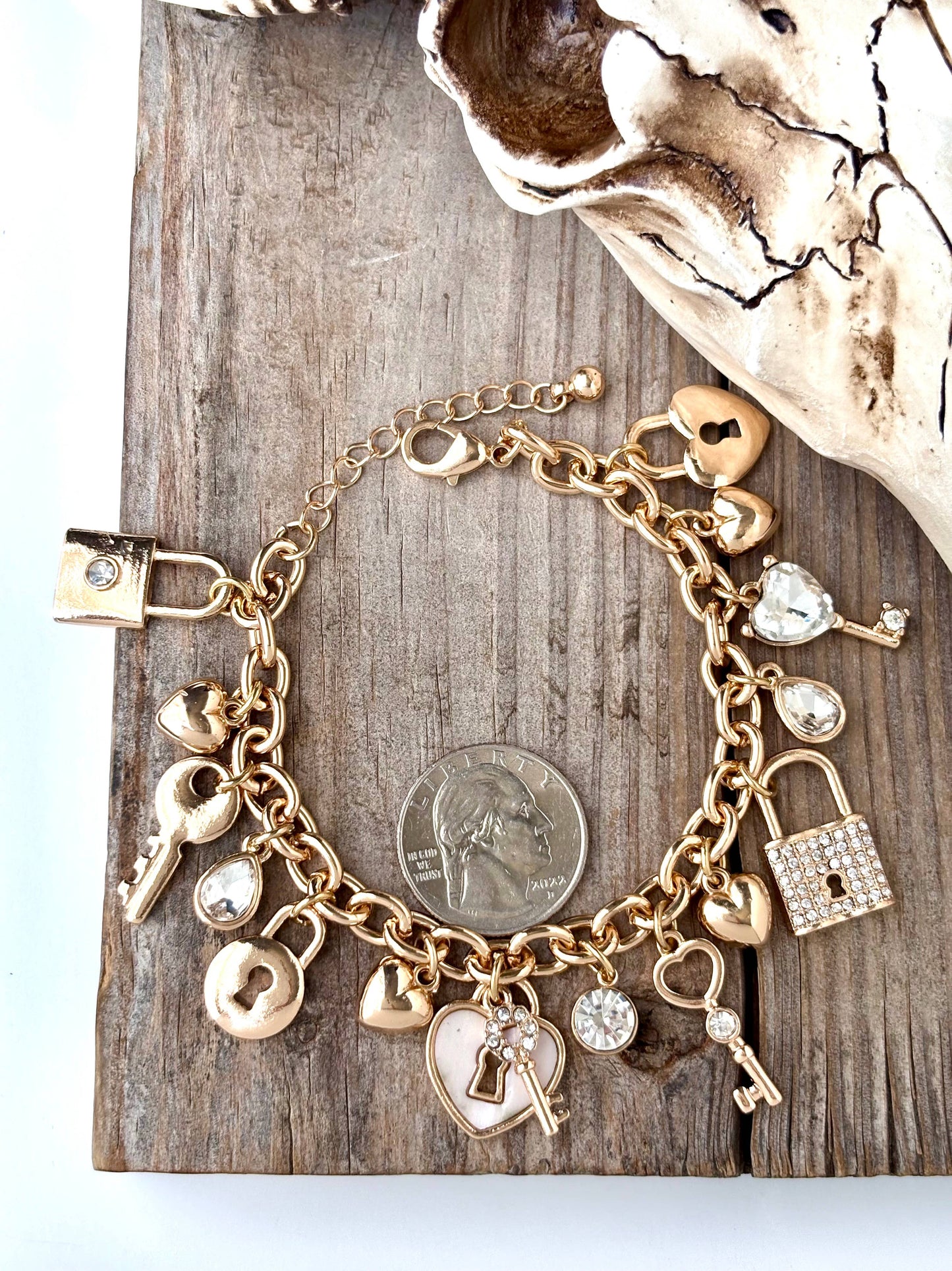 Multi Charm Dangle Bracelet