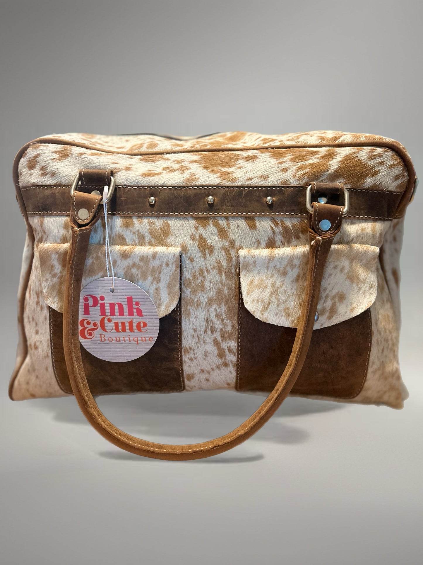 Leather Cowhide Duffle Bag