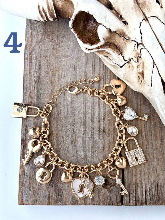 Multi Charm Dangle Bracelet