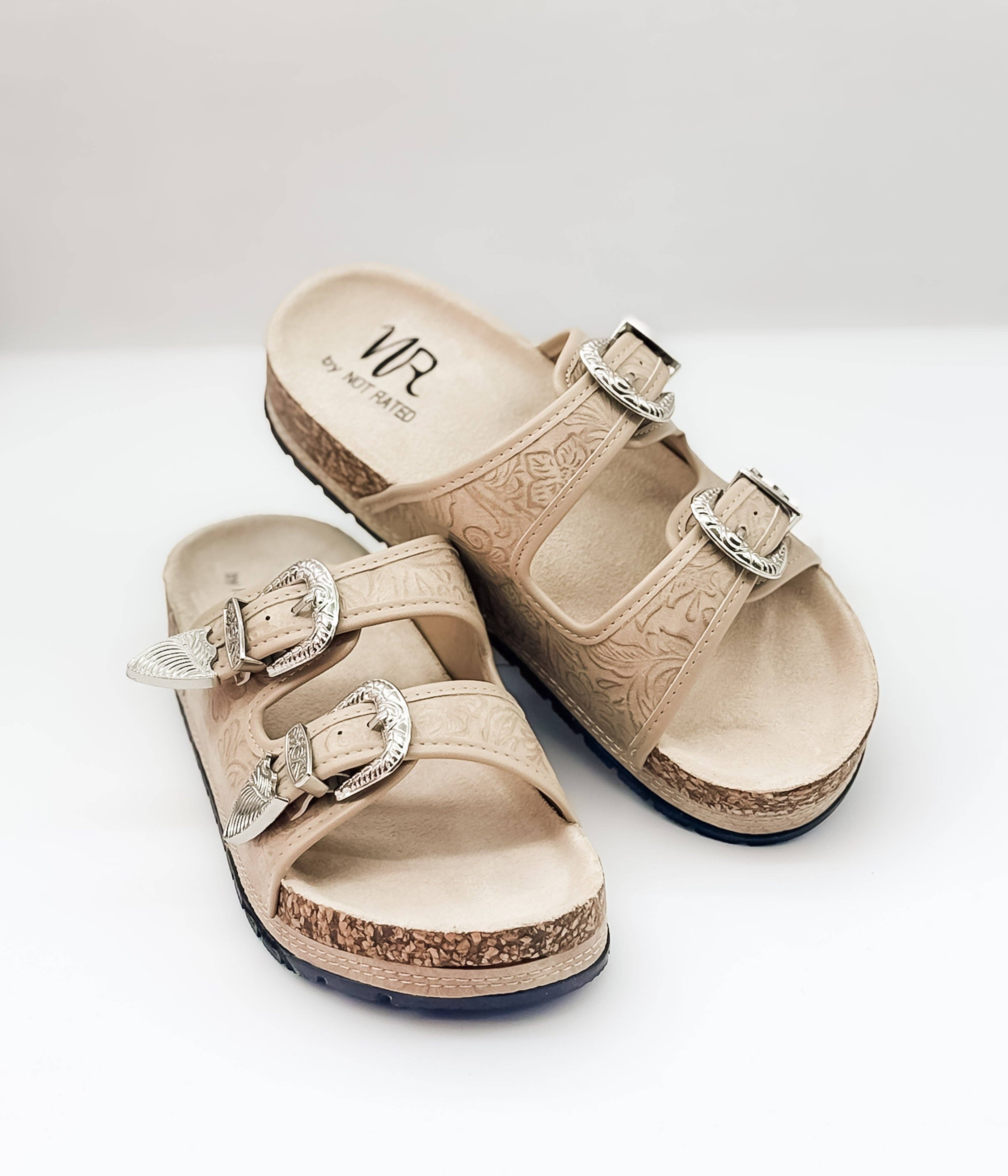 Morgana Western Sandal in Cream