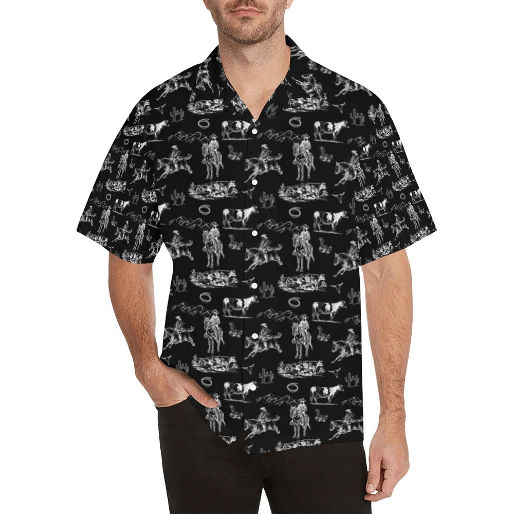 Ranch Life Men's Western Button Up Camp Shirt