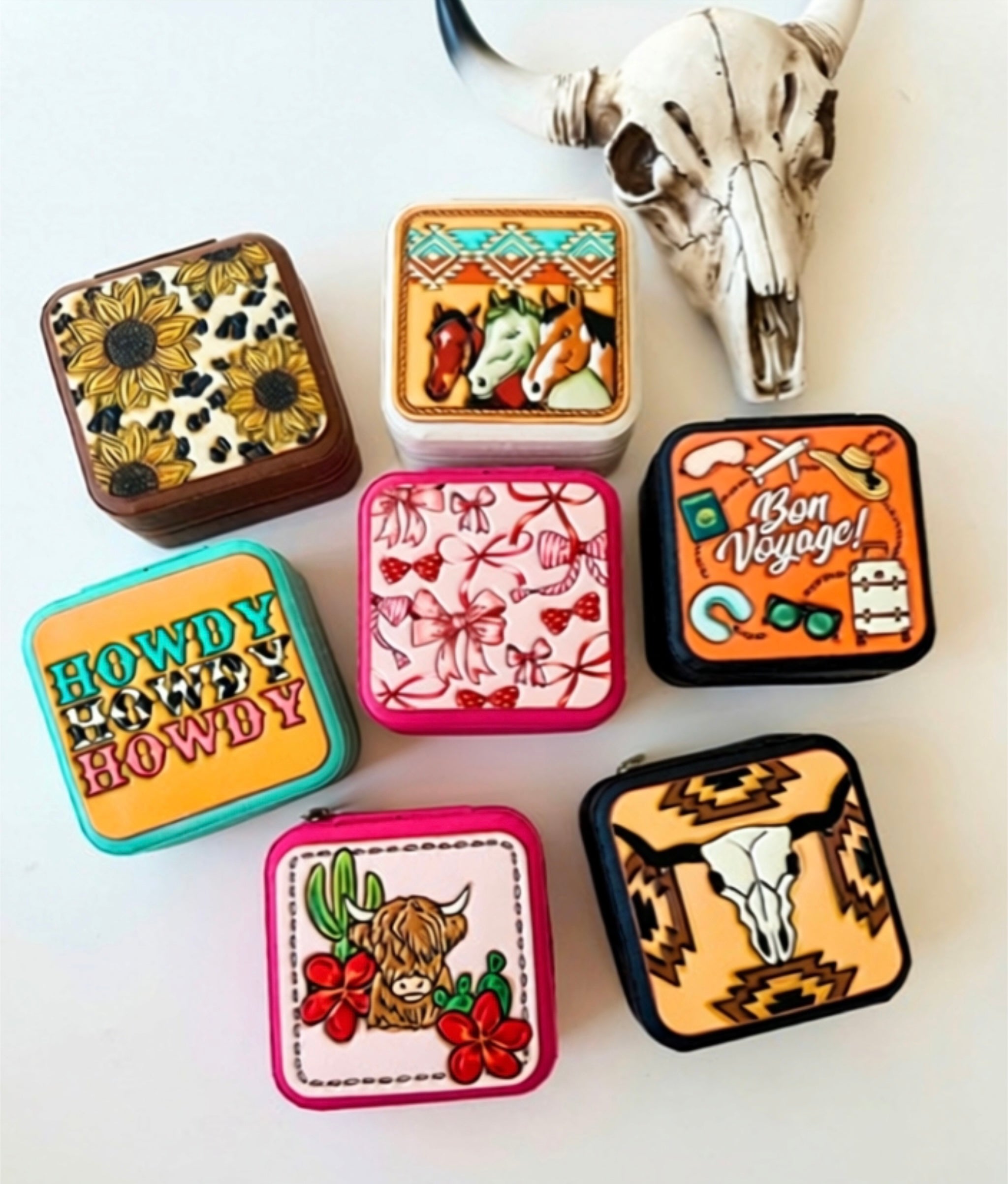 Western Mini Jewelry Storage Travel Box