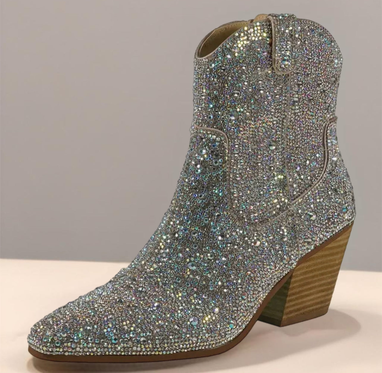 Glitter Rodeo Ankle Boots