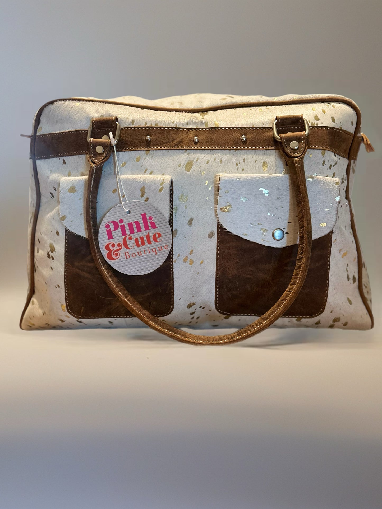 Leather Cowhide Duffle Bag