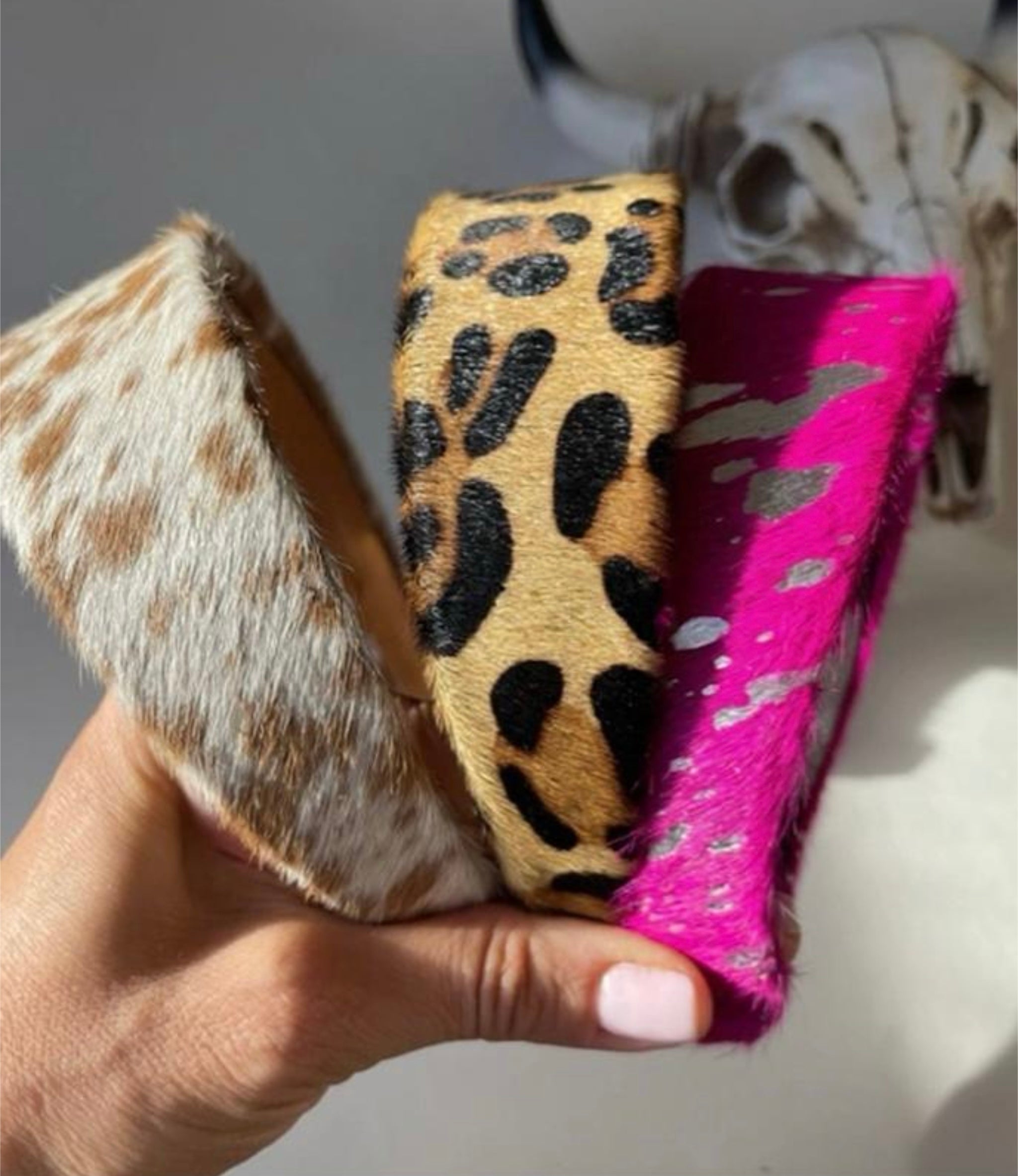 COWHIDE HEADBAND - genuine cowhide leather