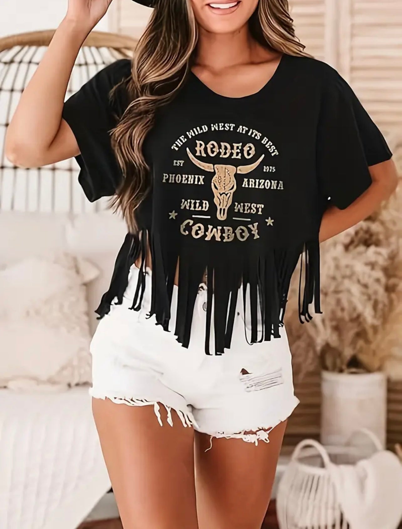 Western Rodeo Fringe Shirt