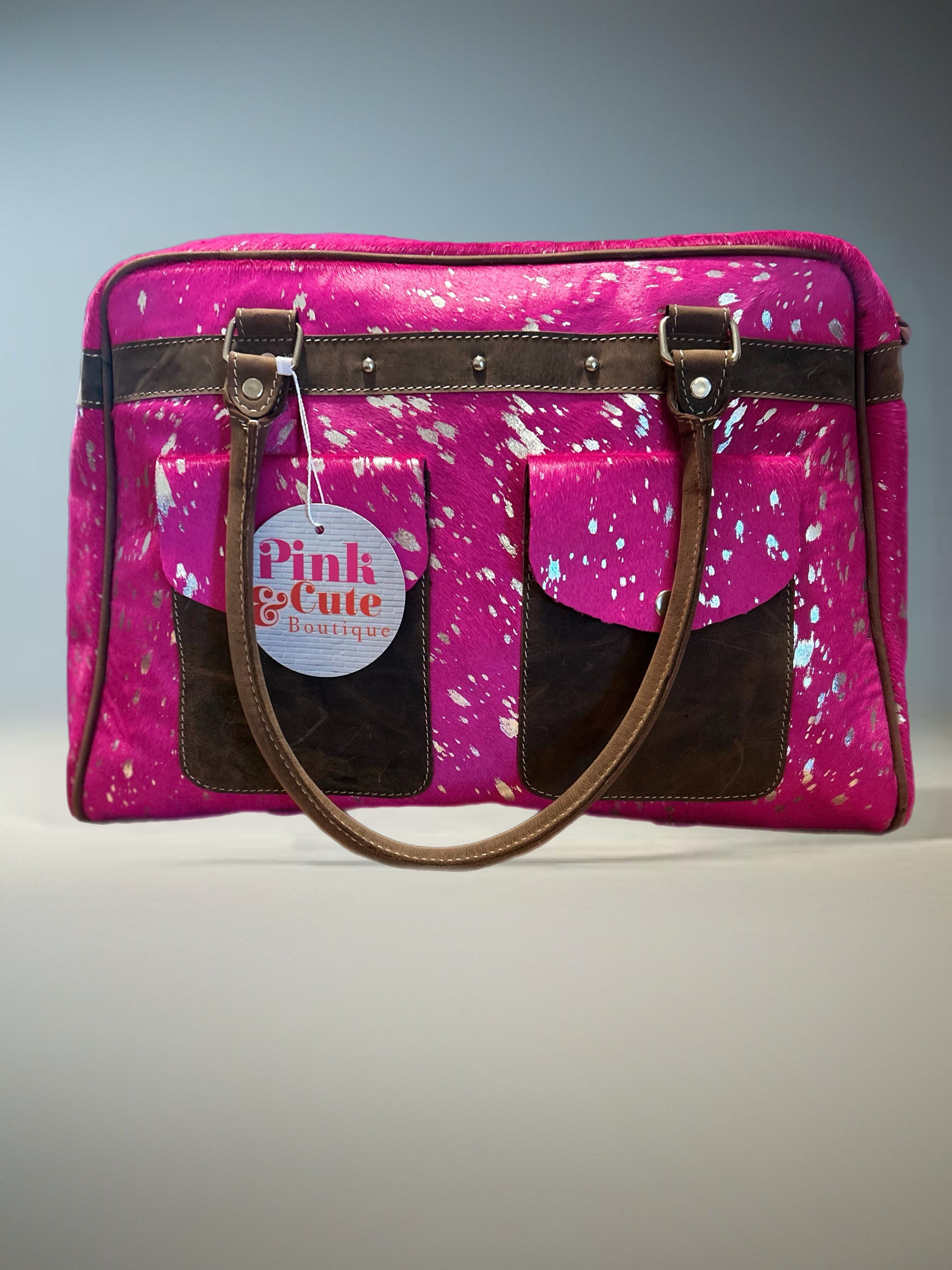 Leather Cowhide Duffle Bag