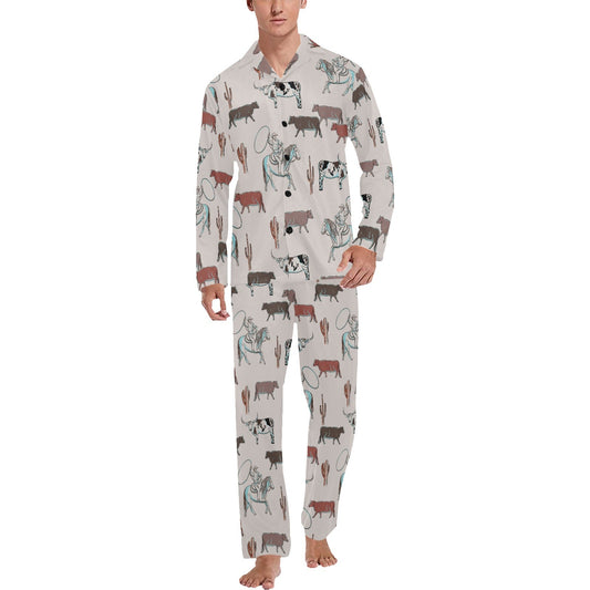 Cattle Drive Men's Western Pajama Set