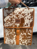 COWHIDE LUNCH BAG - Genuine Hair On cowhide | Leather 