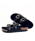 Morgana Western Sandal in Black